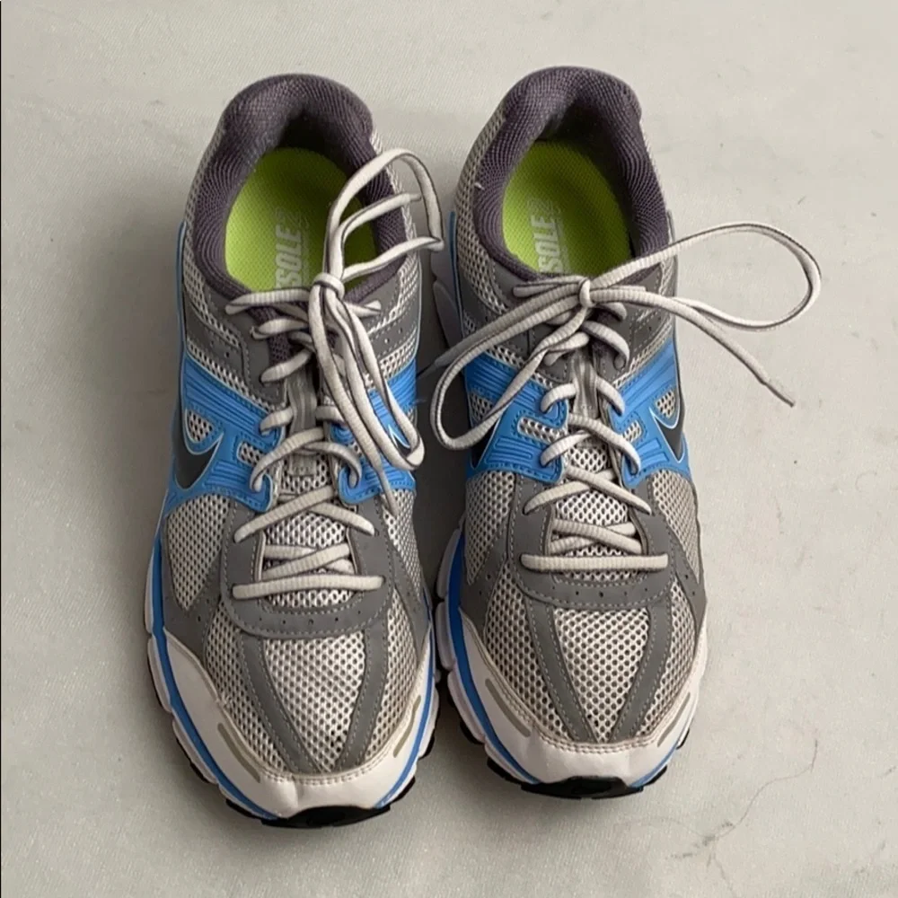 Nike Air Pegasus light blue white gray sneakers 10